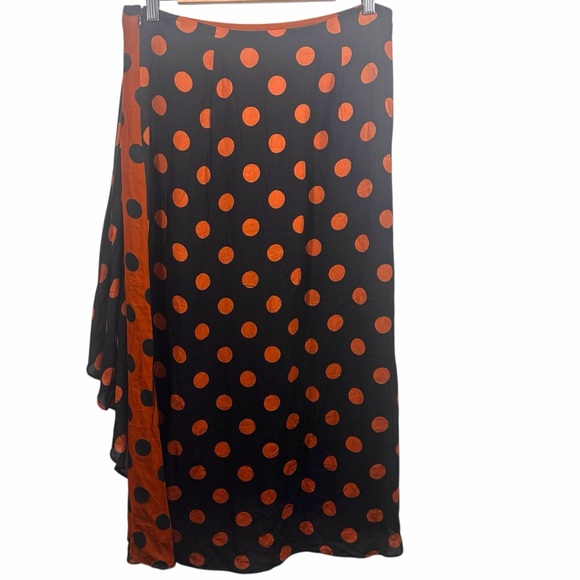 Anthropologie Maeve Oksana Polka Dot Midi Skirt Size Medium - Picture 6 of 8